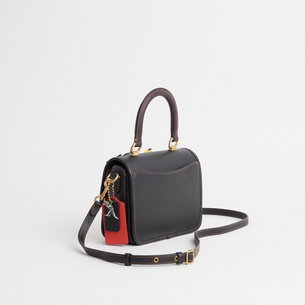 COACH®,Upcrafted Rogue Top Handle Bag In Colorblock,,Angle View