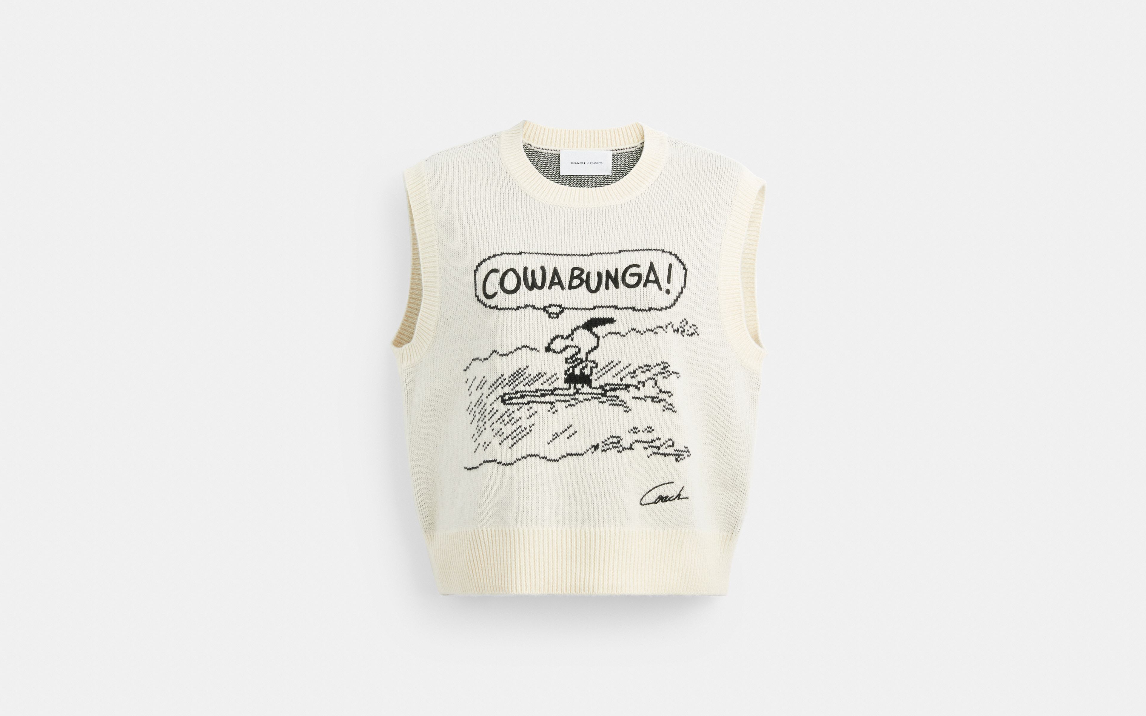 Coach X Peanuts Knit Vest