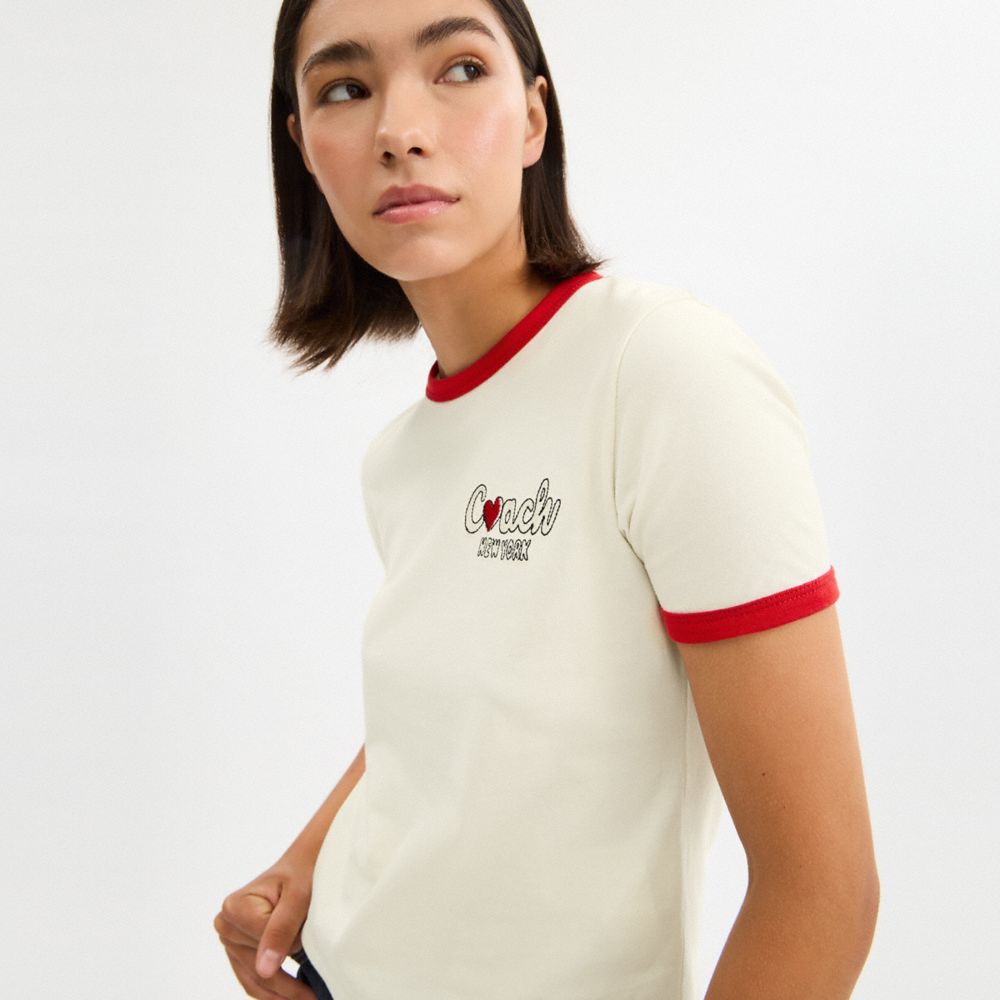 ハート リンガー Tシャツ 2