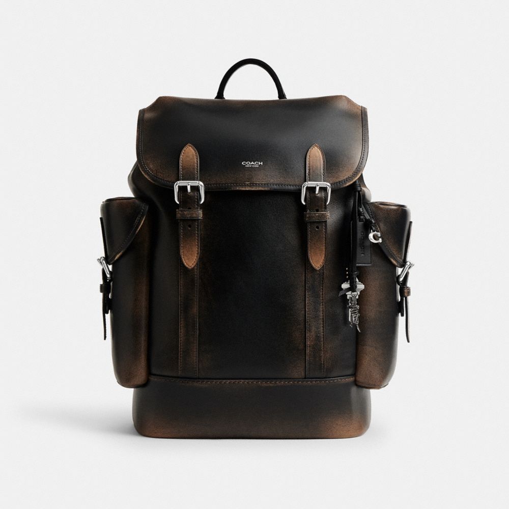 Coach Hitch Backpack In Loved Leather