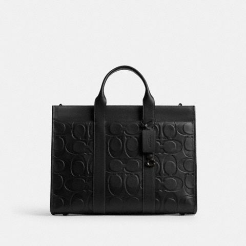 Мужские сумки Coach Wesley Tote In Maxi Signature Leather