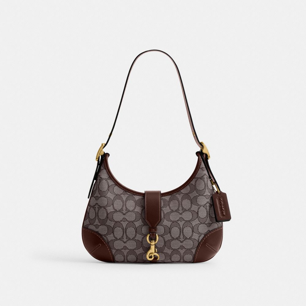 Coach Hamptons Shoulder Bag In Brass/oak Maple