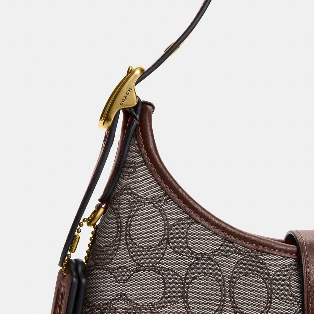 COACH®,Hamptons Hobo Bag In Signature Jacquard,,Closer View