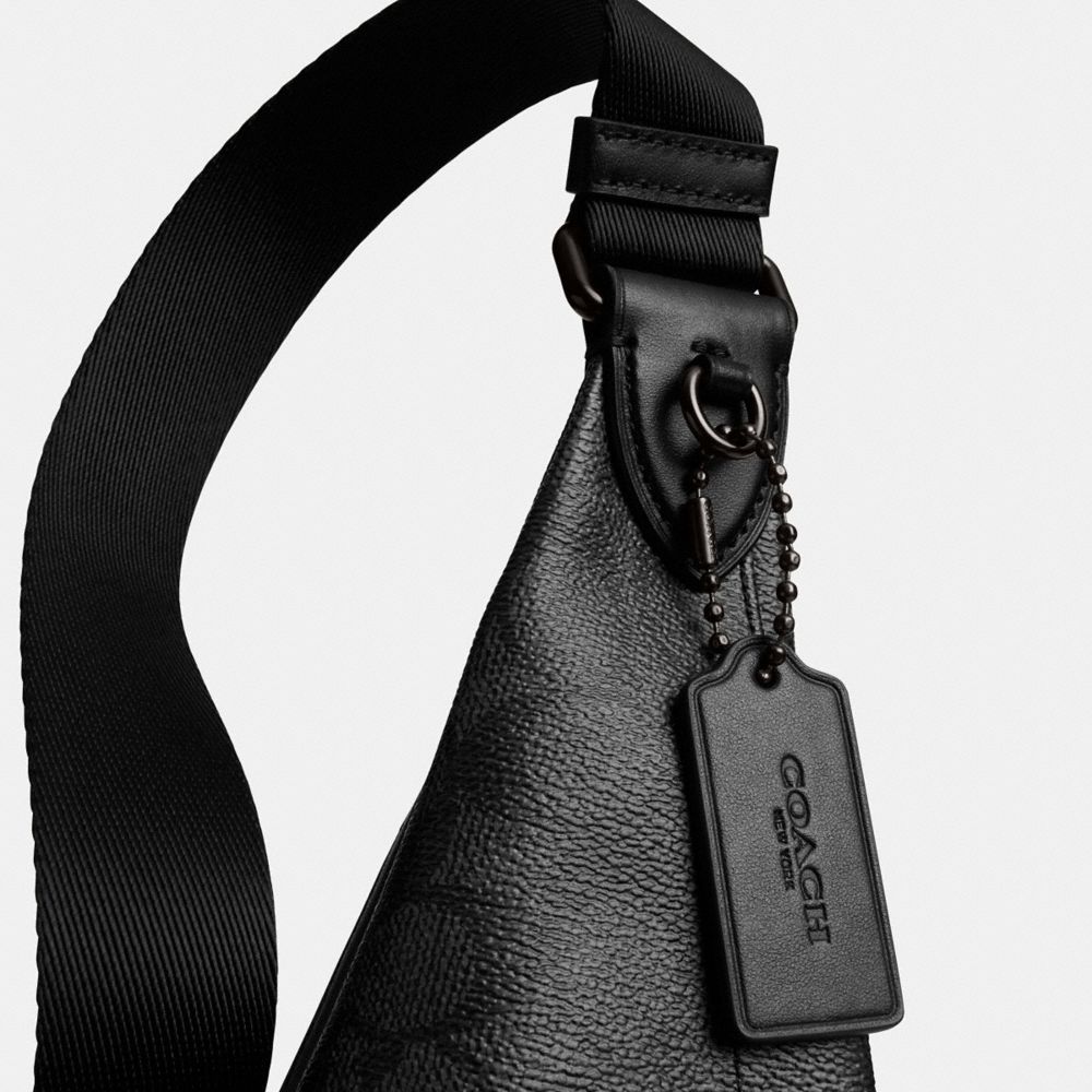 COACH®,Triangle Sling Bag In Signature Canvas,,Closer View