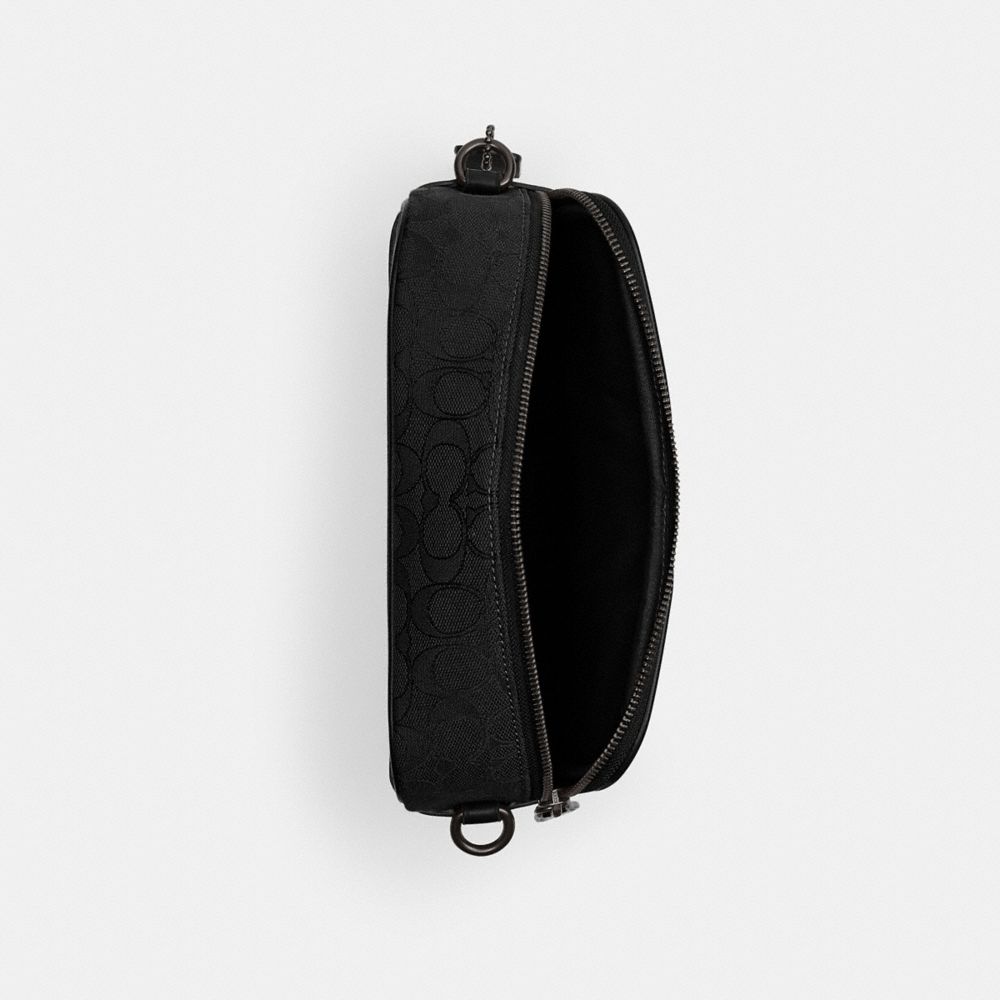 COACH®,Theo Camera Bag In Signature Jacquard,,Inside View,Top View