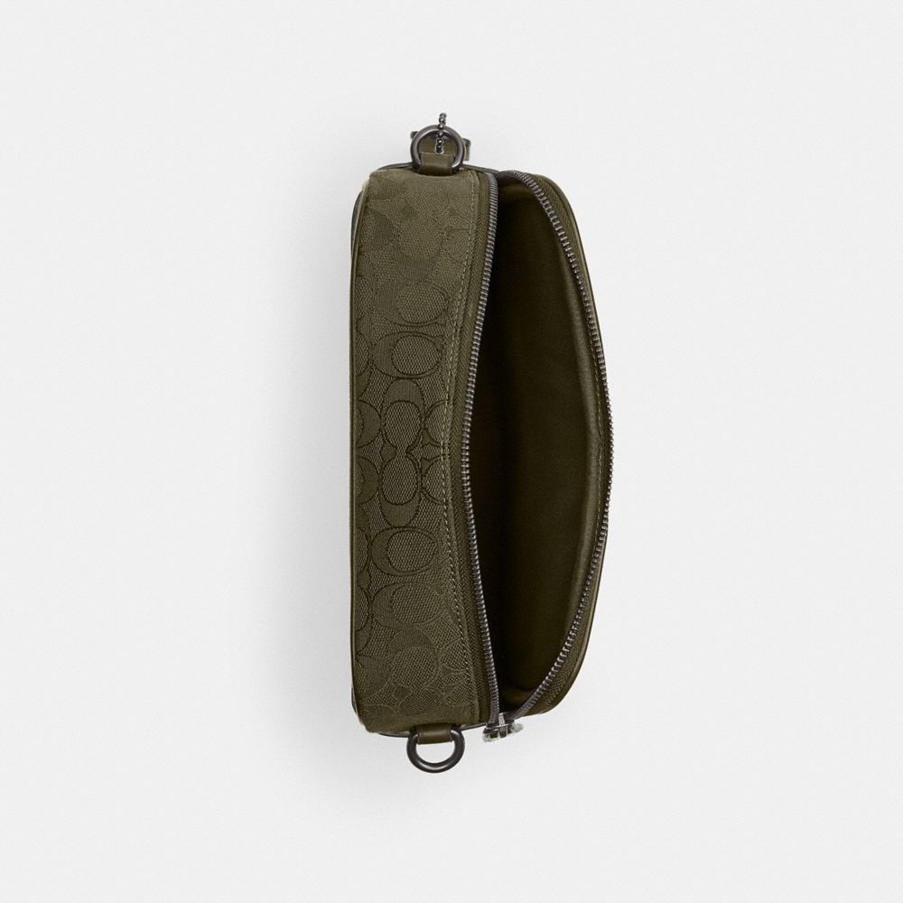 COACH®,Theo Camera Bag In Signature Jacquard,,Inside View,Top View