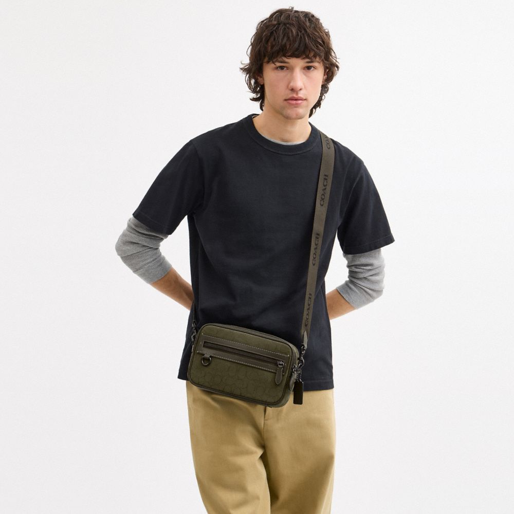 COACH®,Theo Camera Bag In Signature Jacquard,,Detail View