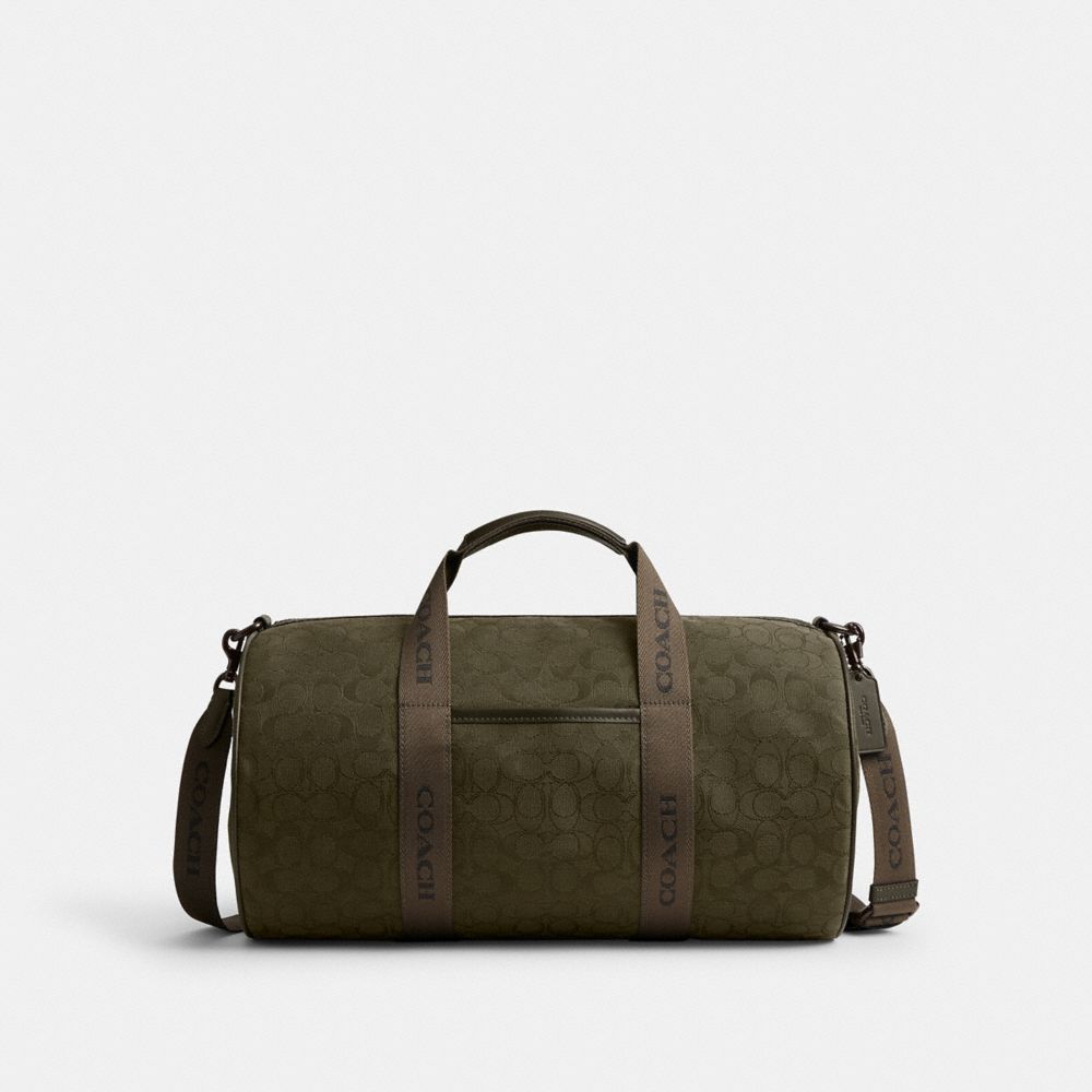 Coach Theo Duffle In Signature Jacquard