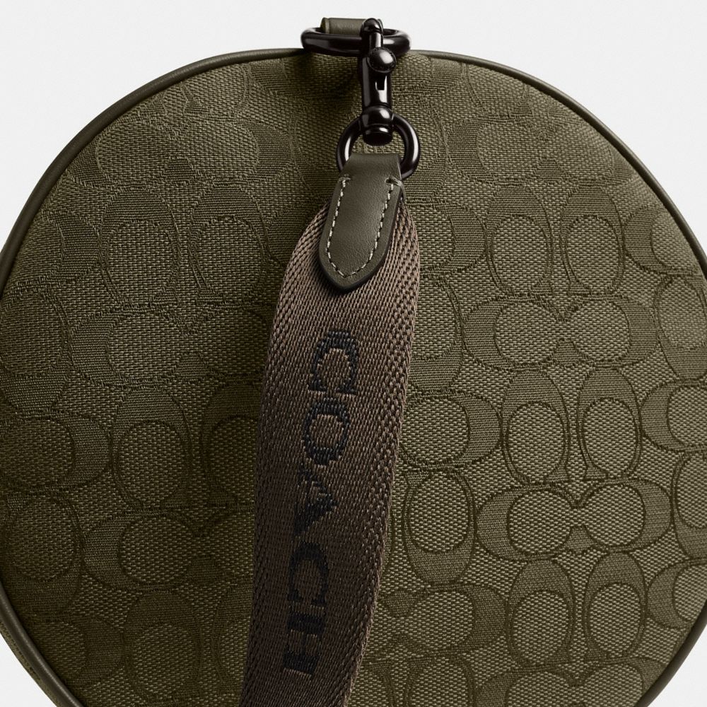 COACH®,Theo Duffle In Signature Jacquard,,Closer View