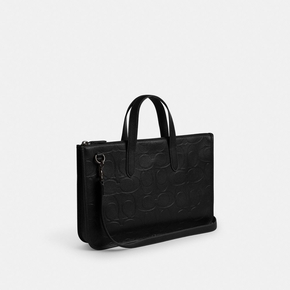 Мужские сумки Coach Isaac Workbag In Maxi Signature Leather — фото 2