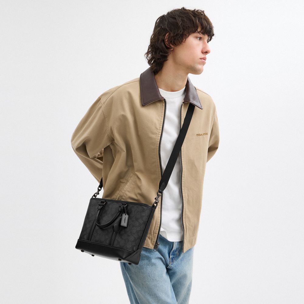 COACH®,Metropolitan Carryall Bag 22 In Signature Canvas,,Detail View