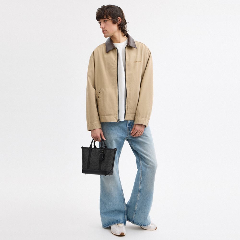 COACH®,Metropolitan Carryall Bag 22 In Signature Canvas,,Detail View