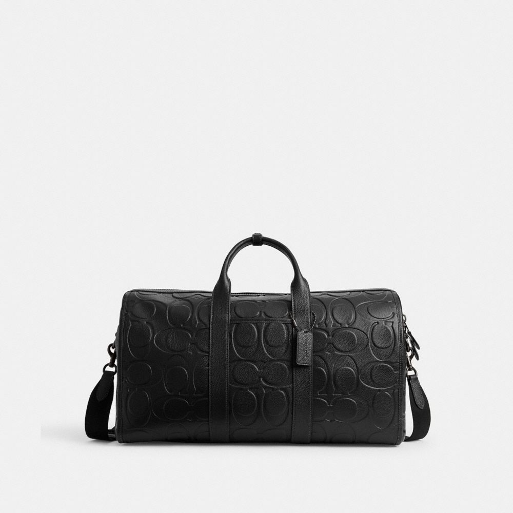 Coach Gotham Duffle Bag 45 In Maxi Signature Leather