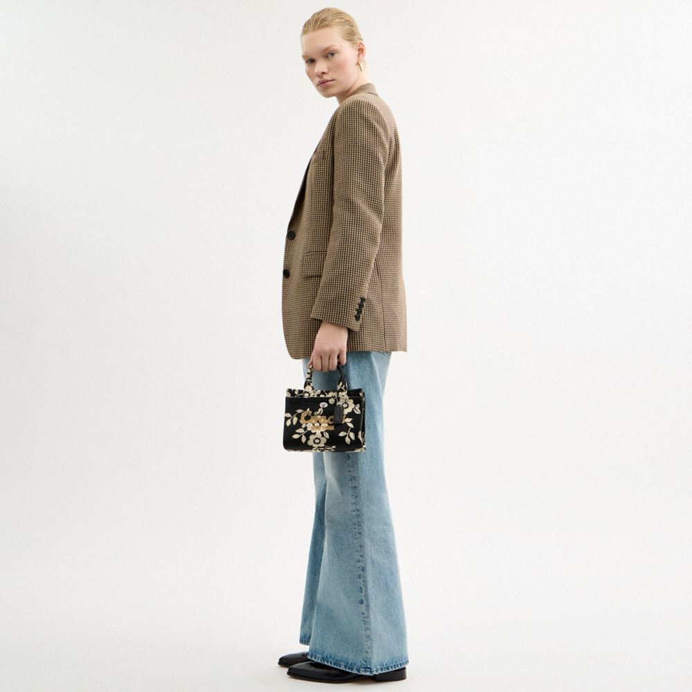 COACH®,Cargo Tote Bag 20 With Floral Print,,Detail View