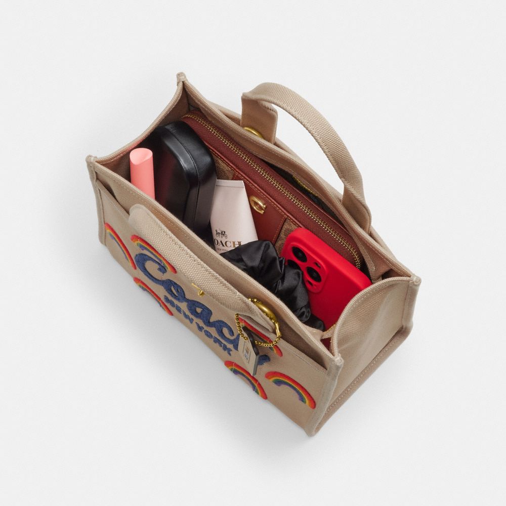 COACH®,Cargo Tote Bag 26 With Rainbow,,Inside View,Top View