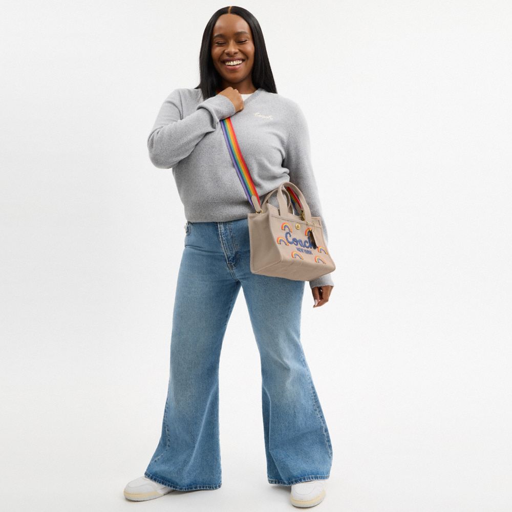 COACH®,Cargo Tote Bag 26 With Rainbow,