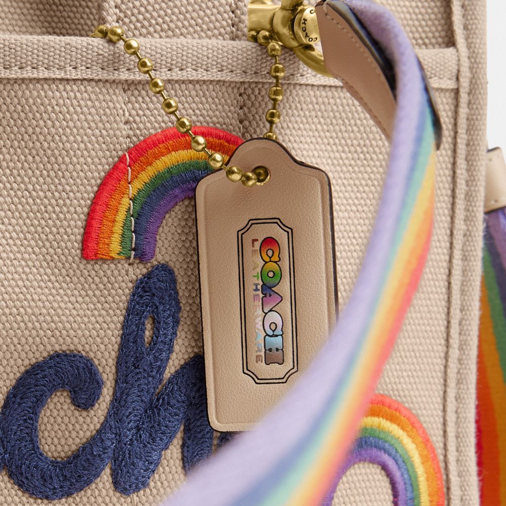 COACH®,Cargo Tote Bag 26 With Rainbow,,Closer View