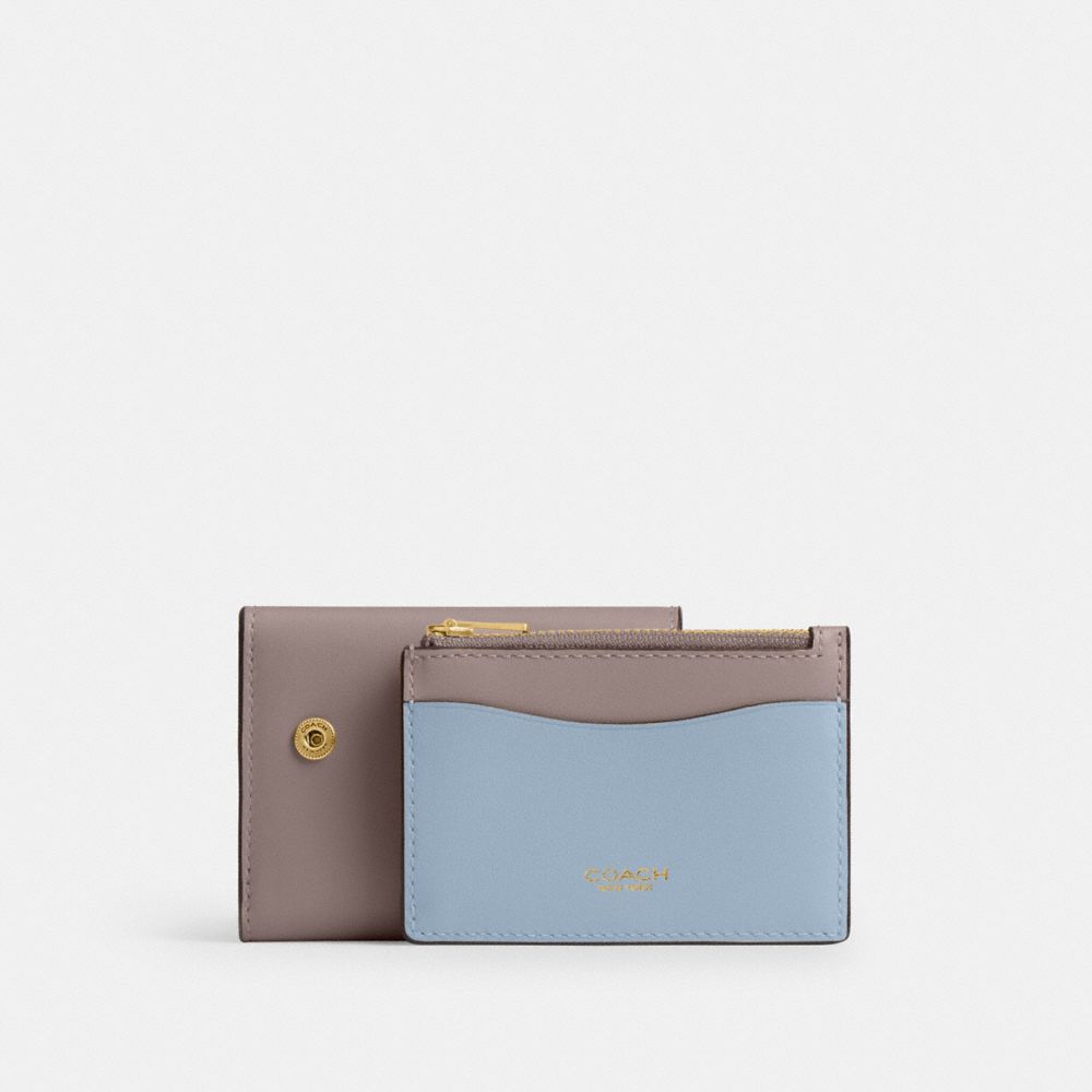 Coach Essential Card Holder Wallet In Colorblock