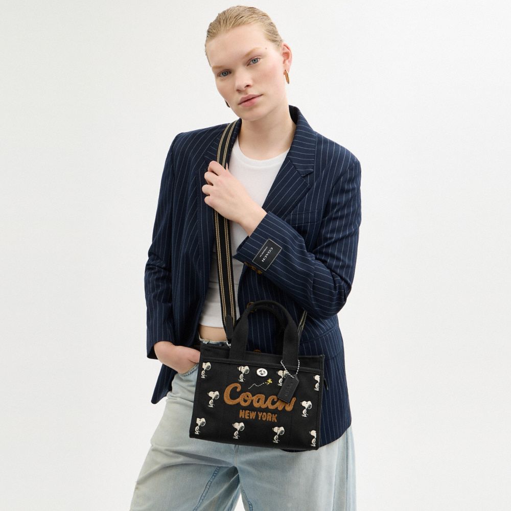 COACH®,Coach X Peanuts Cargo Tote Bag 26 With Snoopy Print,