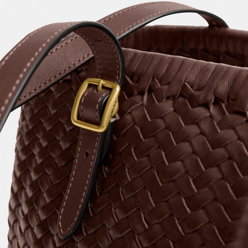 COACH®,Woven Swing Tote Bag,,Closer View