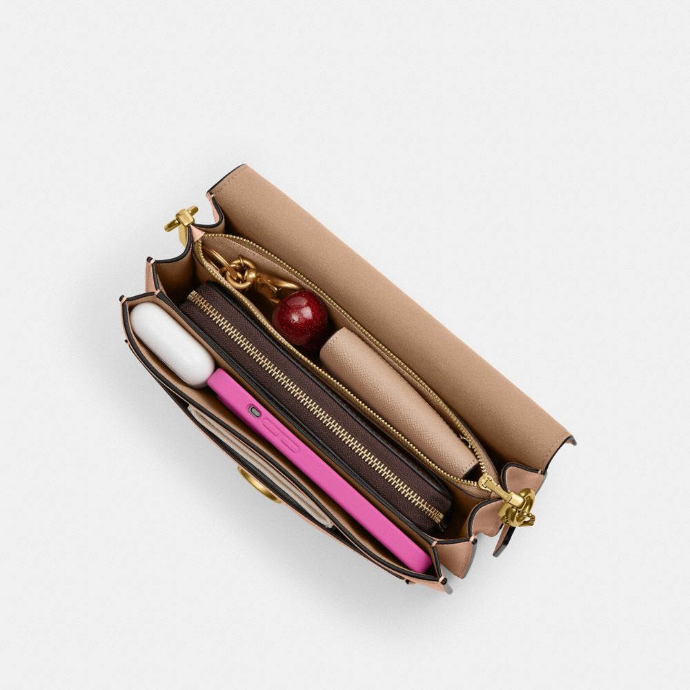 Coach Borsa A Mano Tabby 26 In Pelle Rosa Cipria Donna