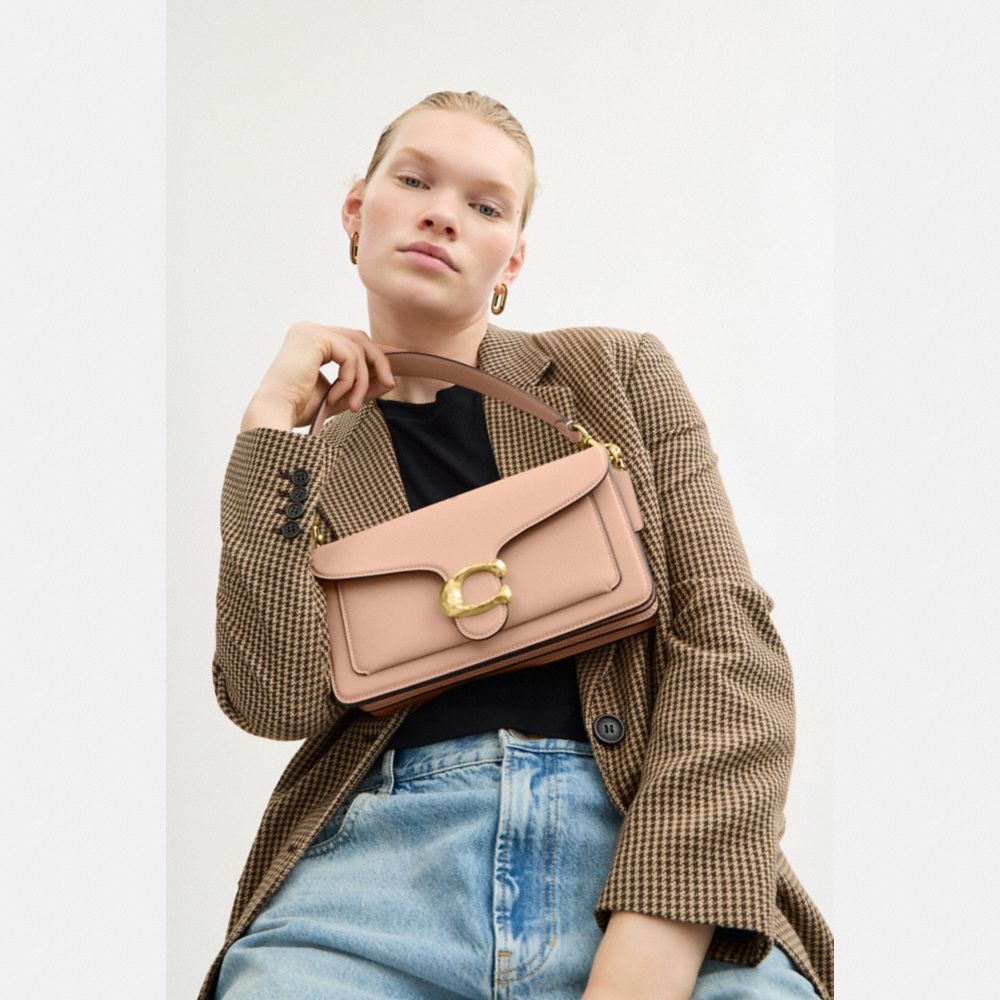 Coach Borsa A Mano Tabby 26 In Pelle Rosa Cipria Donna