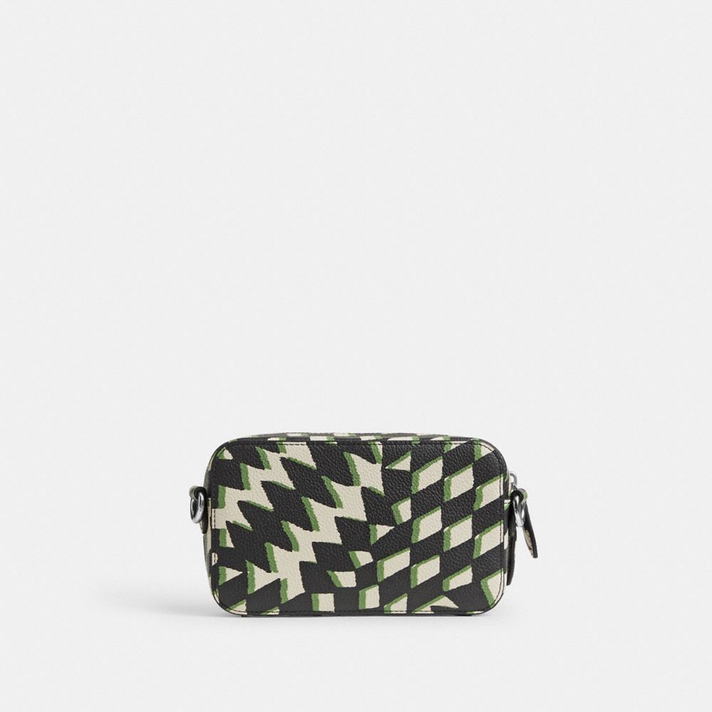 COACH®,Charter Slim Crossbody With Geo Check Print,,Back View