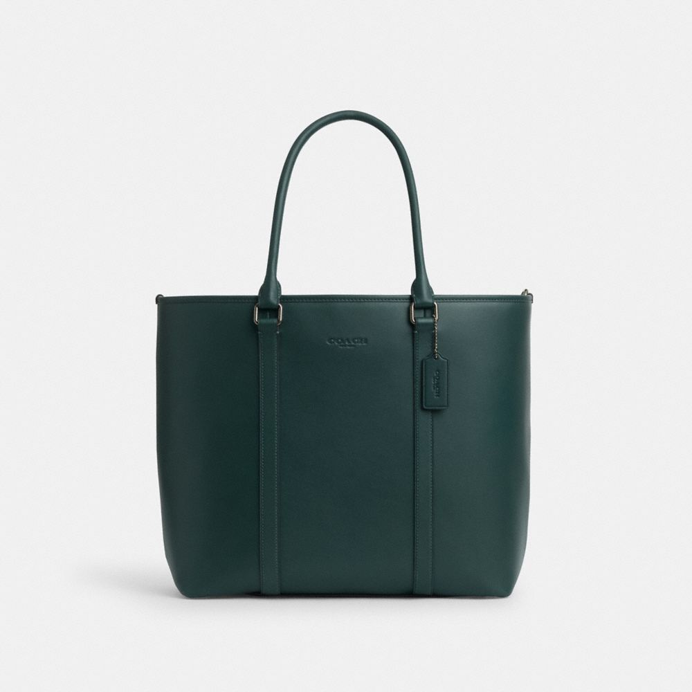 COACH®,ネイサン トート バッグ,トート&ビジネスバッグ,ﾀﾞｰｸ ﾃｨｰﾙ/ﾌﾞﾗｯｸ