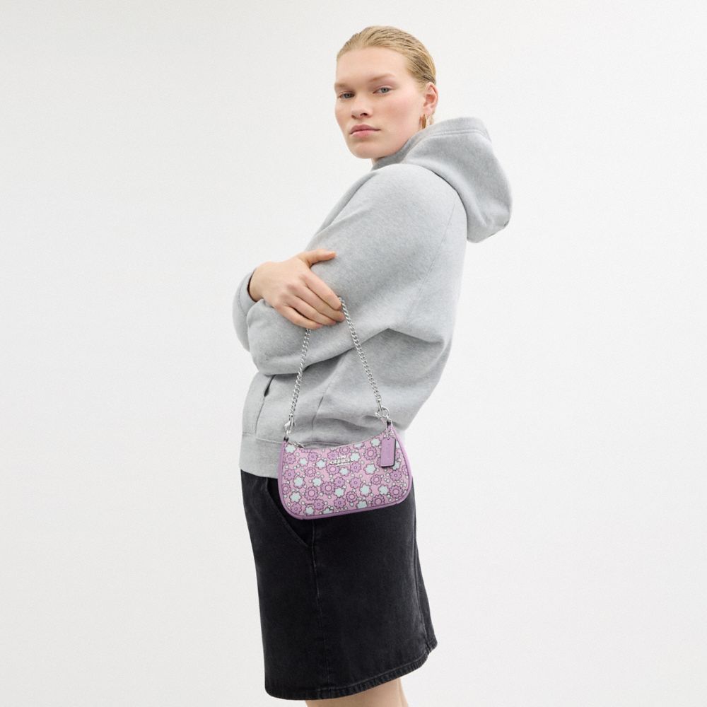 COACH®,Teri Mini Crossbody Bag With Floral Print,,Detail View
