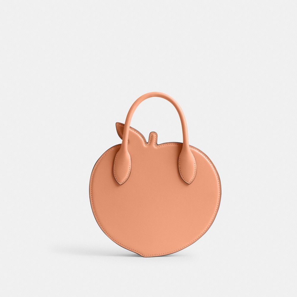 COACH®,Peach Bag In Regenerative Leather,,Back View