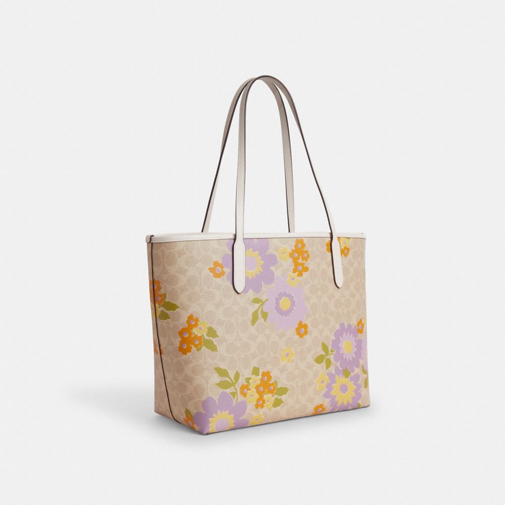 COACH®,Argent/Sable Multi,Angle View