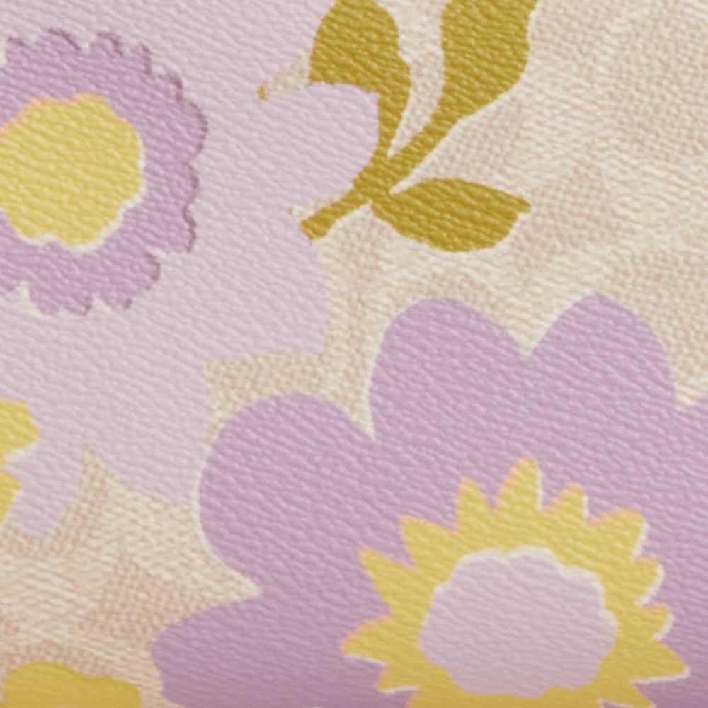 COACH®,Rowan Satchel Bag In Signature Canvas With Floral Print,Beige,Closer View