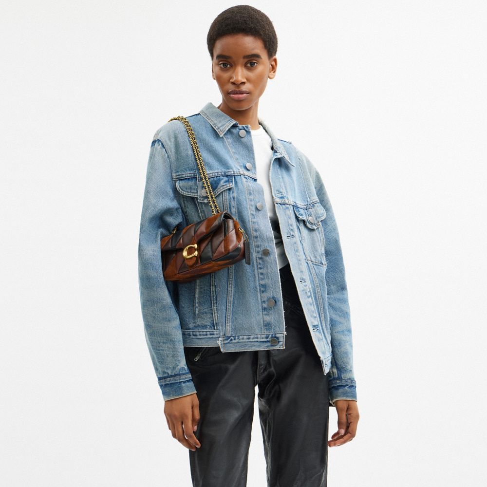 Coach Tabby Shoulder Bag 20 With Patchwork Quilting