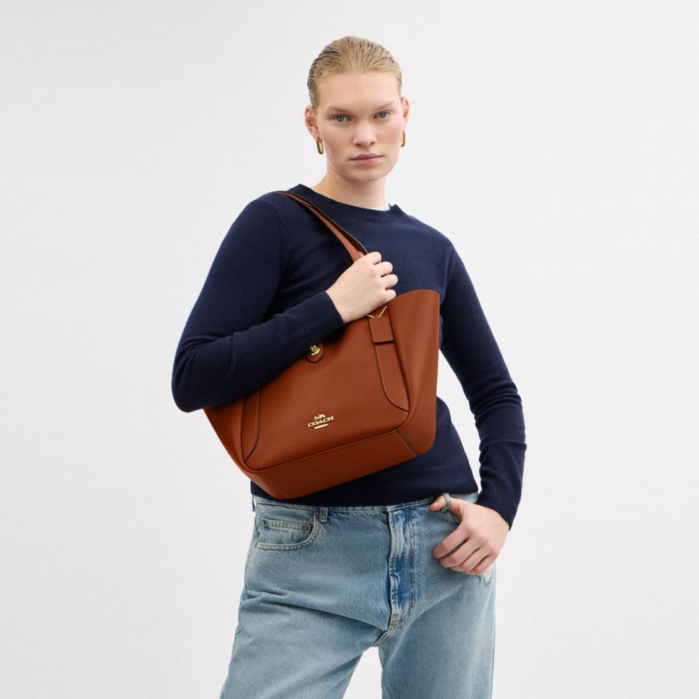 COACH®,Hadley Turnlock Tote,,Detail View