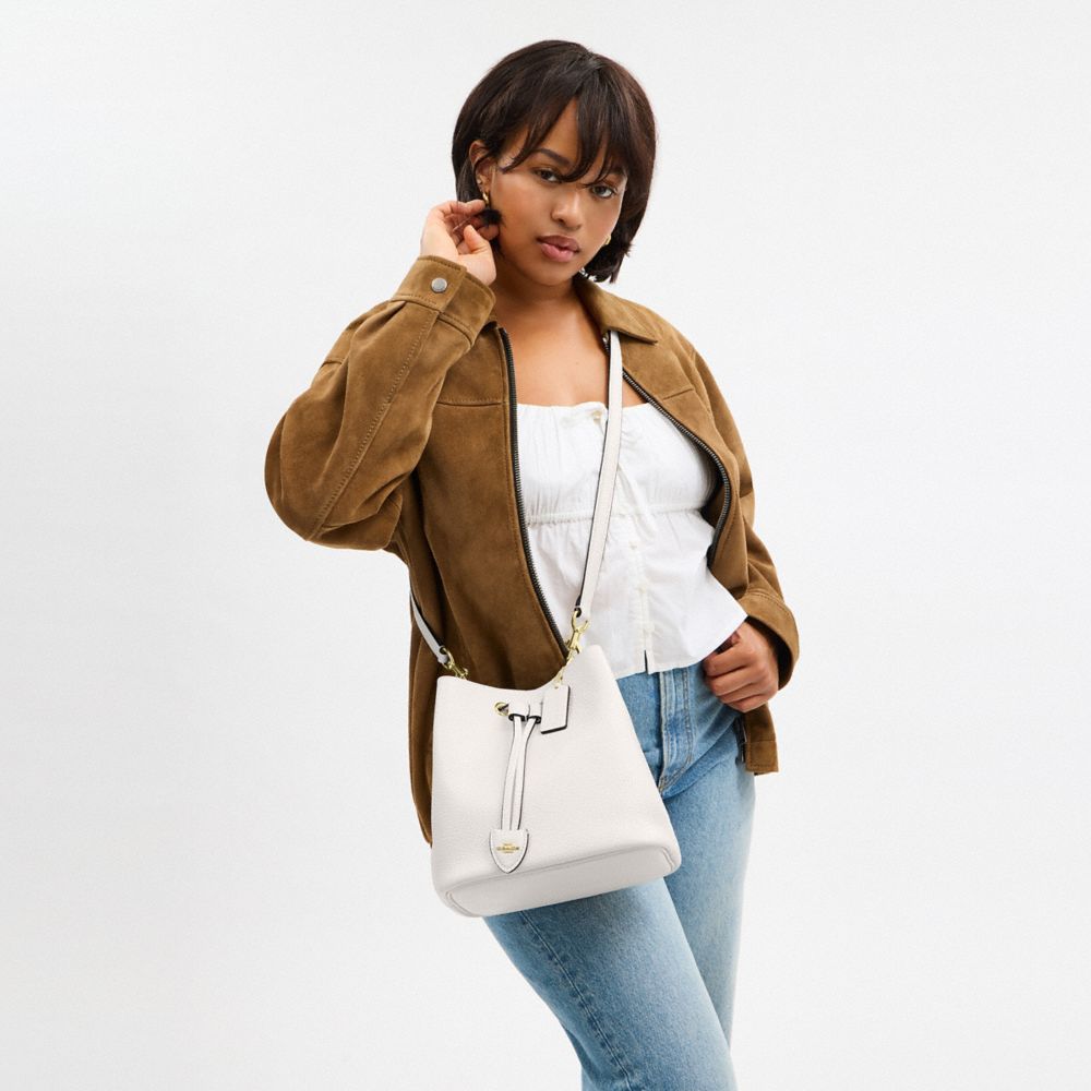 COACH®,Rowan Bucket Bag,White