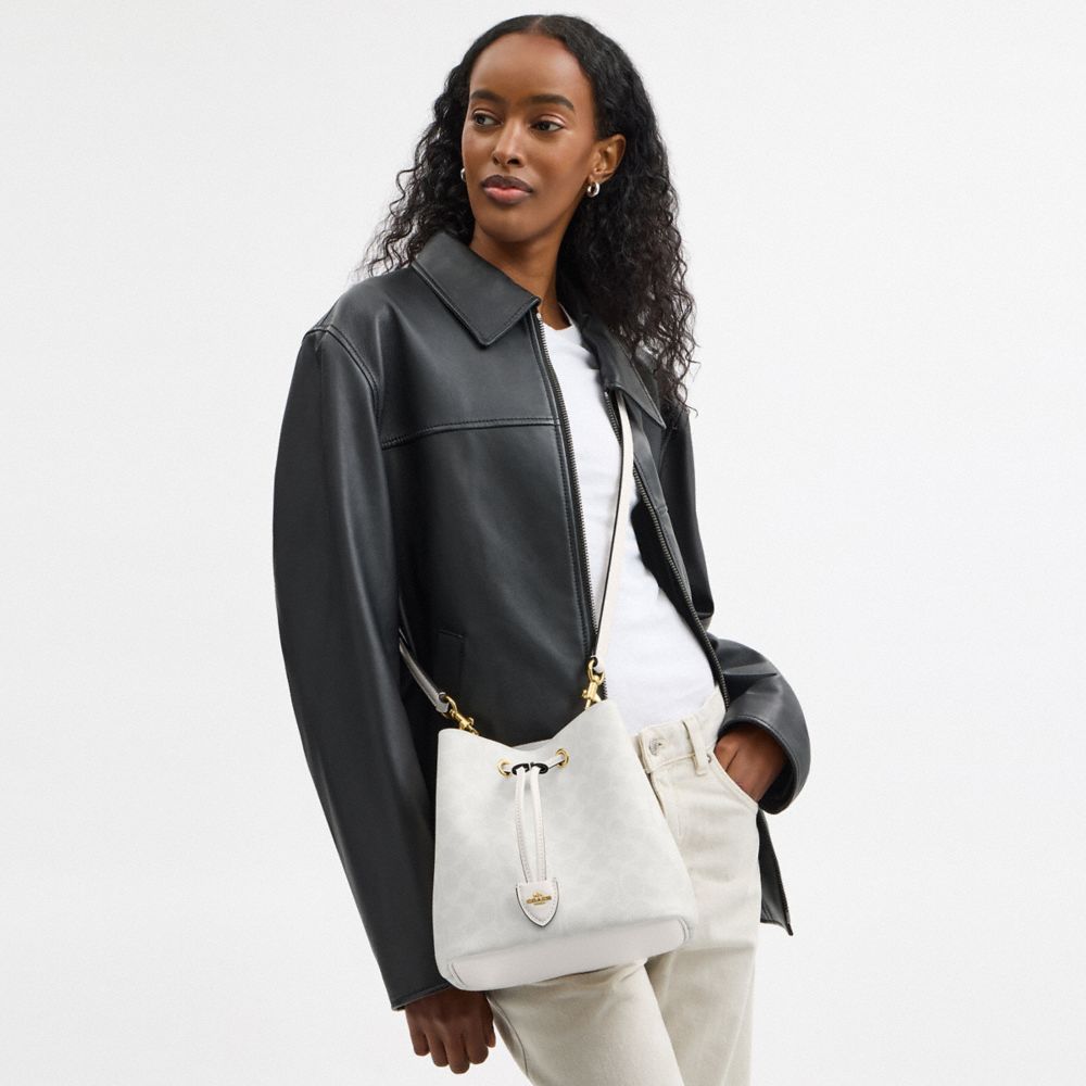COACH®,Rowan Bucket Bag In Signature Canvas,