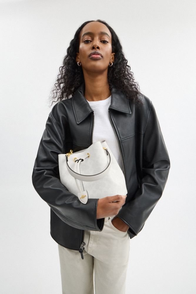 COACH®,Rowan Bucket Bag In Signature Canvas,