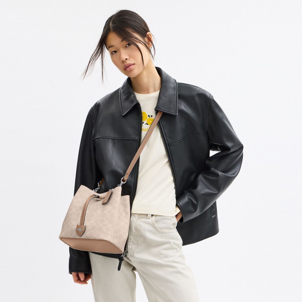 COACH®,Rowan Bucket Bag In Signature Canvas,
