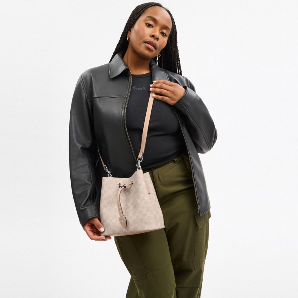 COACH®,Rowan Bucket Bag In Signature Canvas,