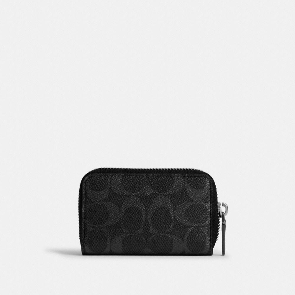 Coach Small Zip Around Card Case In Signature Canvas — фото 2