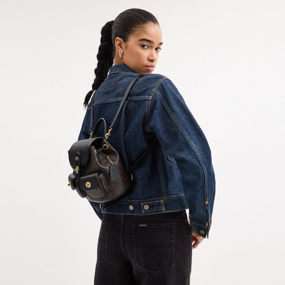 COACH®,Hadley Backpack In Signature Canvas,,Detail View