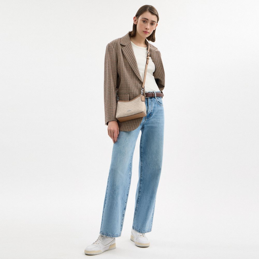 COACH®,Laurel Small Shoulder Bag In Signature Canvas,