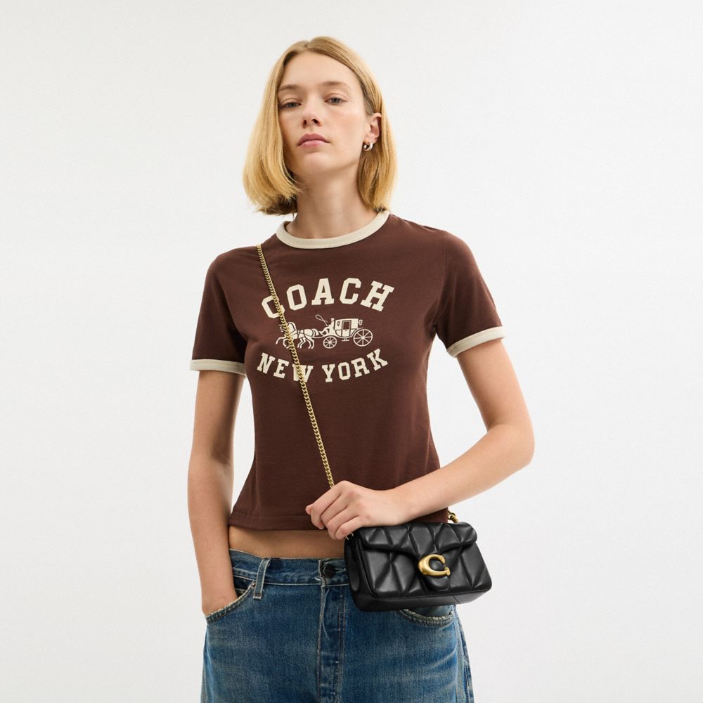 Coach Tabby Chain Crossbody Bag 19 With Quilting — фото 6