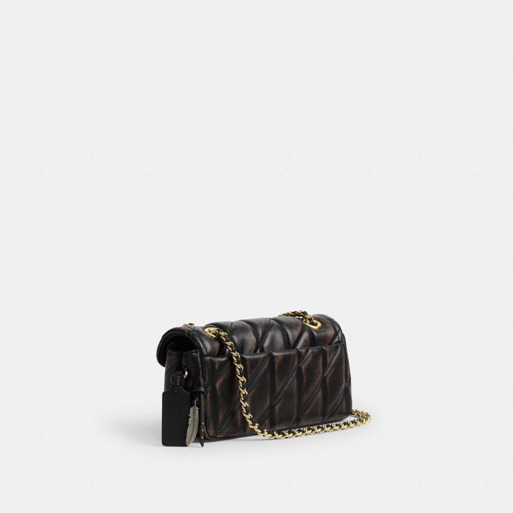 Coach Tabby Shoulder Bag 20 In Loved Leather With Quilting In Multi