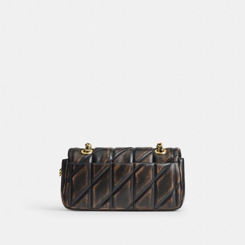 Coach Tabby Shoulder Bag 20 In Loved Leather With Quilting In Multi