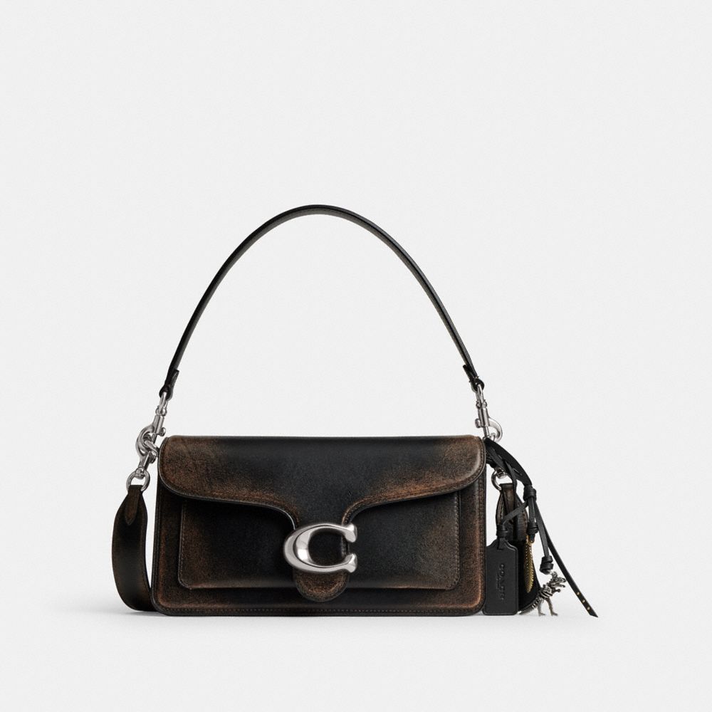 Coach Tabby Shoulder Bag 20 In Loved Leather In Brown