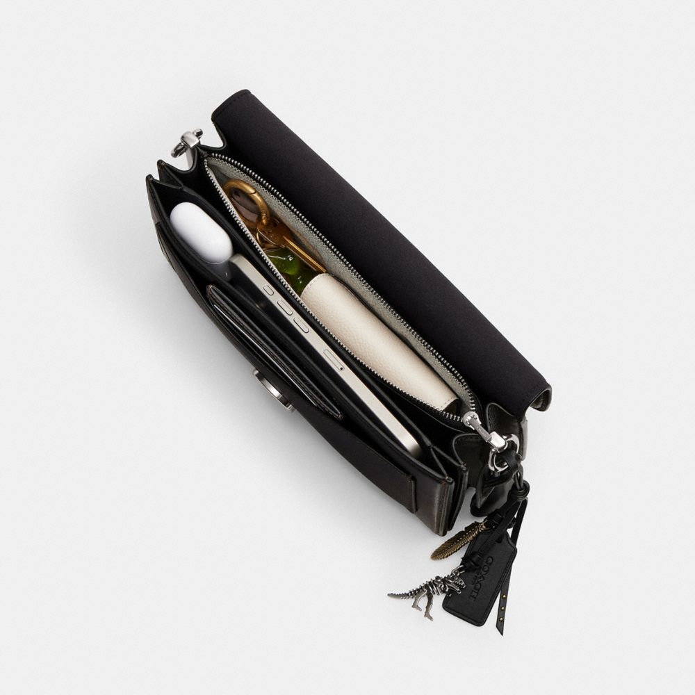 COACH®,Tabby Shoulder Bag 26 In Loved Leather,,Inside View,Top View