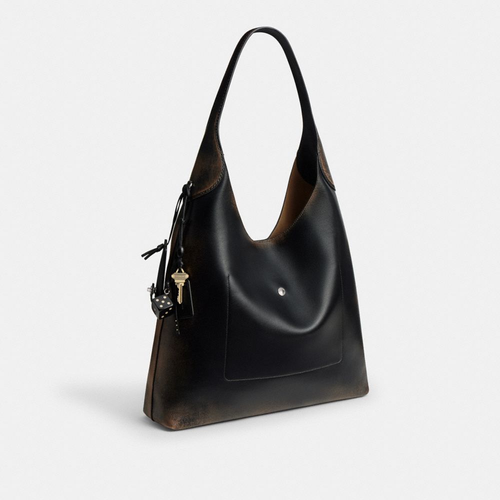 COACH®,Brooklyn Shoulder Bag 39 In Loved Leather,,Angle View