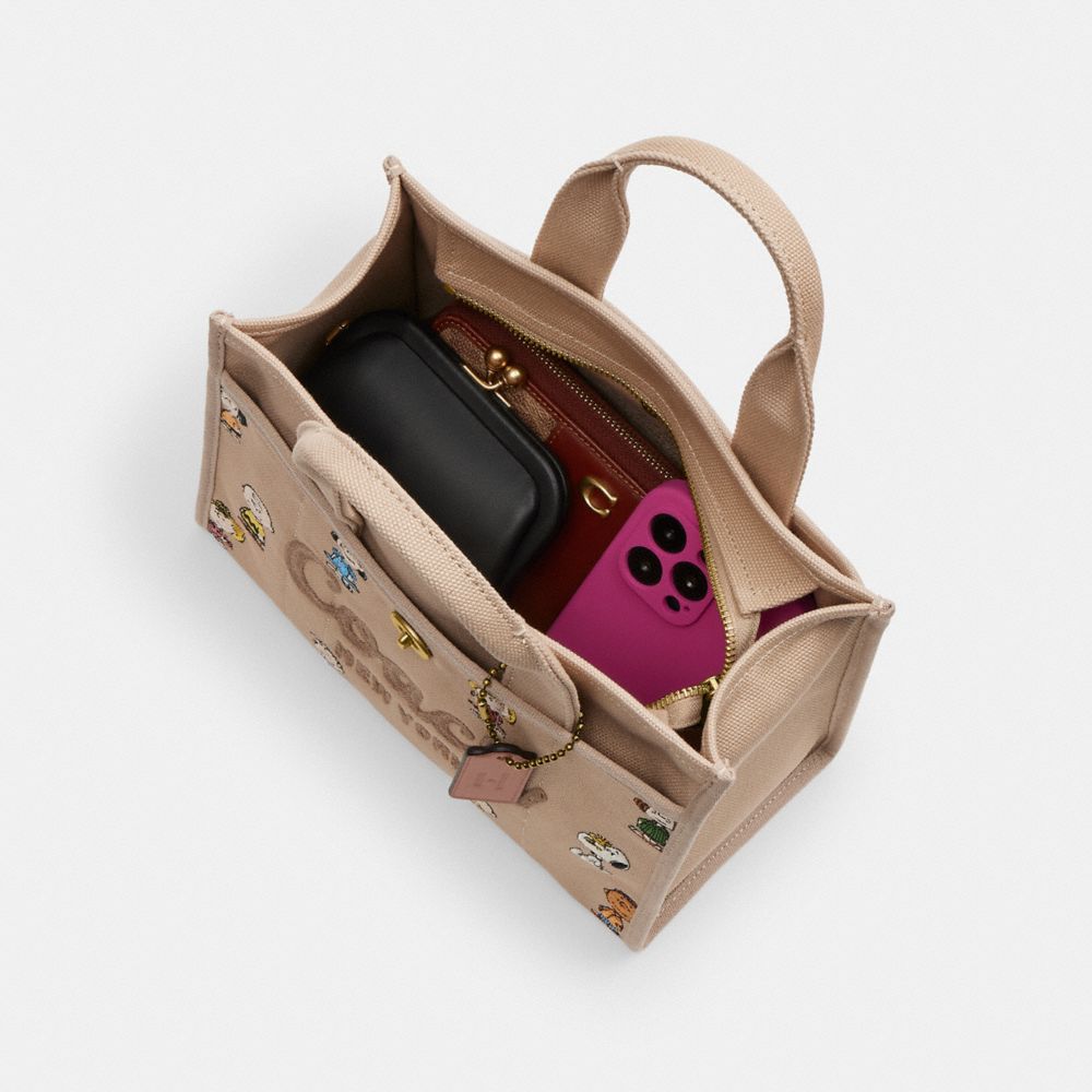 COACH®,Coach X Peanuts Cargo Tote Bag 26,,Inside View,Top View