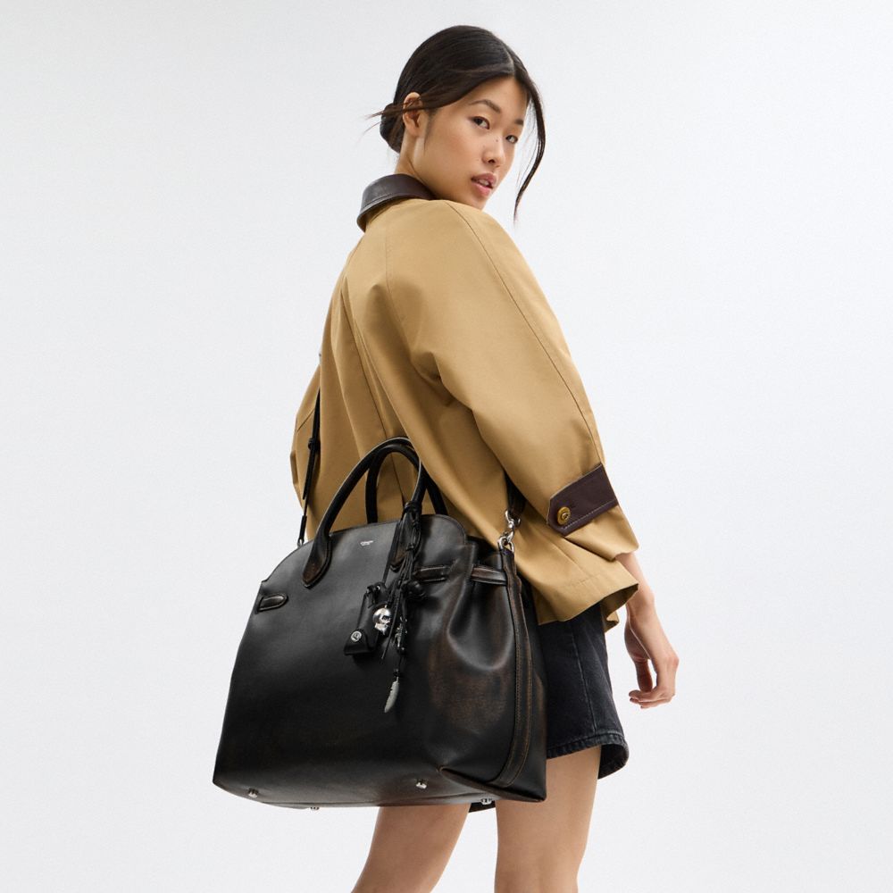Coach Soft Empire Carryall Bag 48 In Loved Leather
